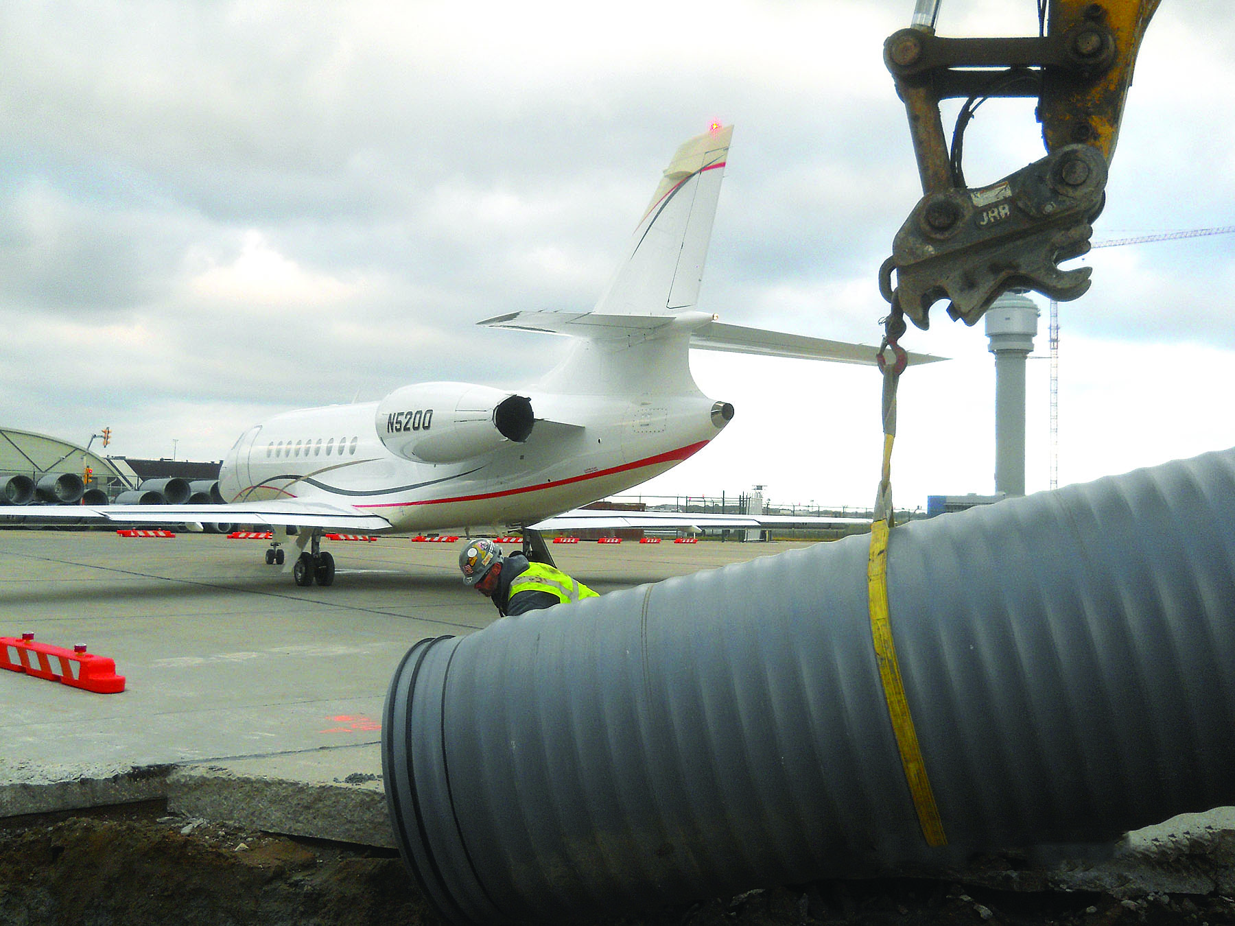 HP Installation at Hopkins International Airport with plane