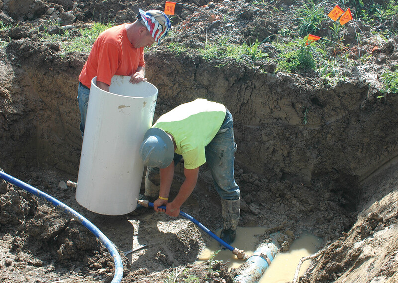 ADS PolyFlex install into meter pit