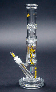 Medicali 14″ 8Tree Straight Tube with Yellow Script