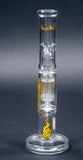 Medicali 14″ 8Tree Straight Tube with Yellow Script