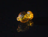 Barry Glass Mini Peak Bubble Carb Cap NS Yellow