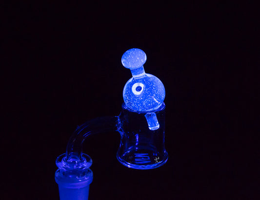 Barry Glass 25mm Bubble Carb Cap Blue V