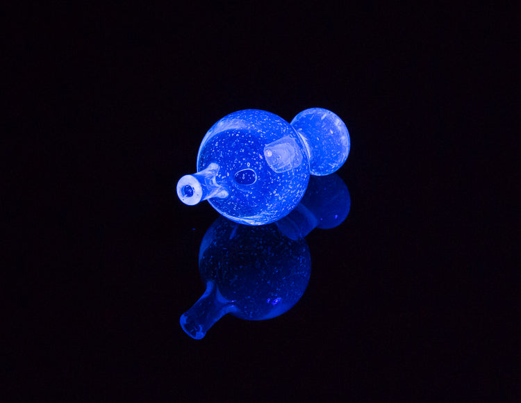 Barry Glass 25mm Bubble Carb Cap Blue V