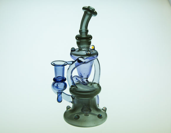 Gentry Glass Full Color Single Drain Recycler Grey
