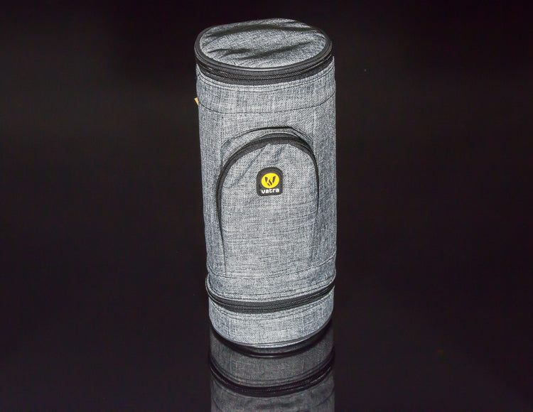 Vatra 12"x4.5" Cylinder Bag Woven Grey
